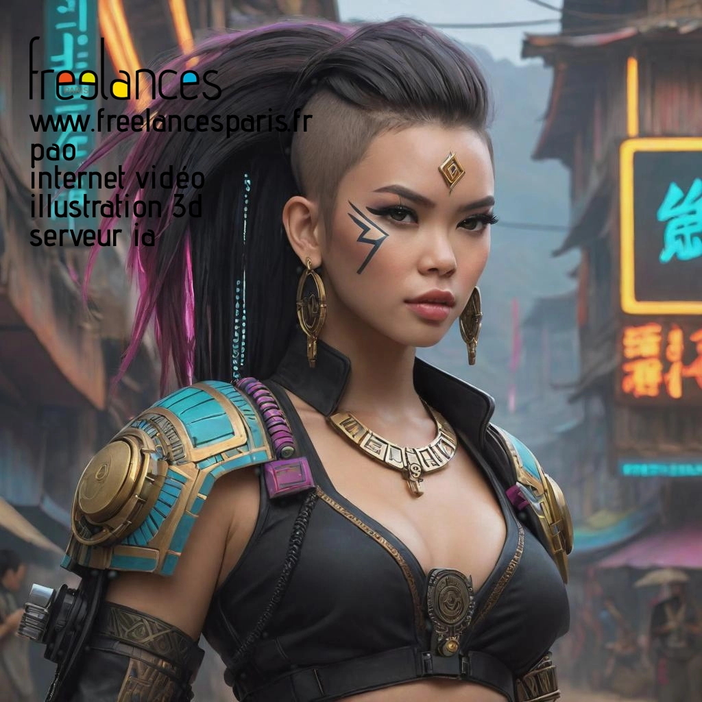 Pao mise en page internet vidéo illustration 3d serveur IA générative AI freelance paris studio de création magazines pi8xsso0